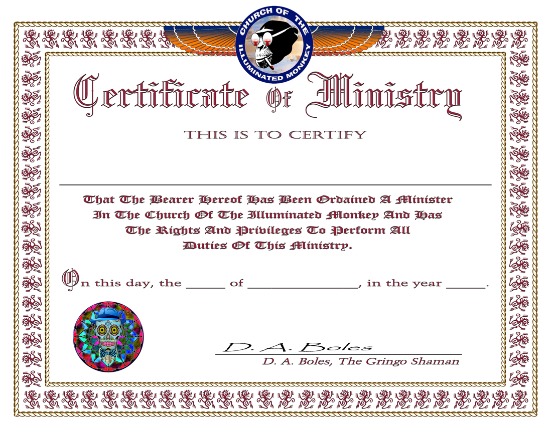 Ministry Certificate